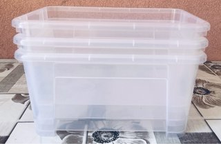 Set 3 Contenitori Trasparenti Ikea Samla 5L