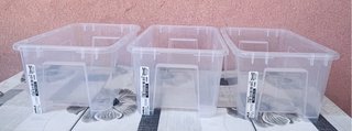 Set 3 Contenitori Trasparenti Ikea Samla 5L