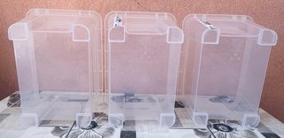 Set 3 Contenitori Trasparenti Ikea Samla 5L