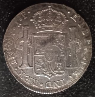 Moneda Plata 8 Reales Fernando VII 1821