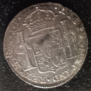 Moneda Plata 8 Reales Fernando VII 1821
