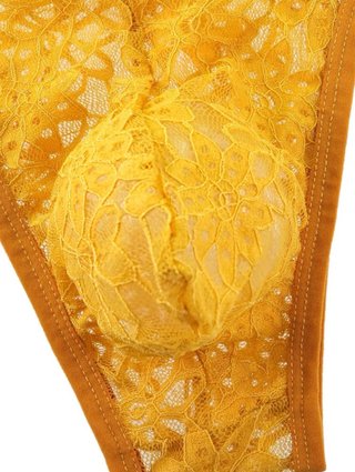 3 Tangas de Red Transparentes para Hombre - Tallas
