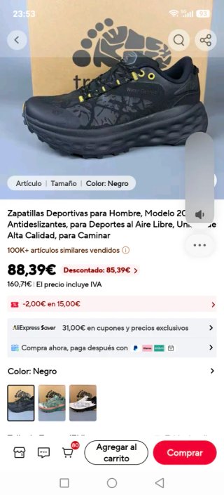 Zapatillas Trail Running Impermeables Nuevas