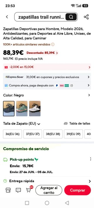 Zapatillas Trail Running Impermeables Nuevas