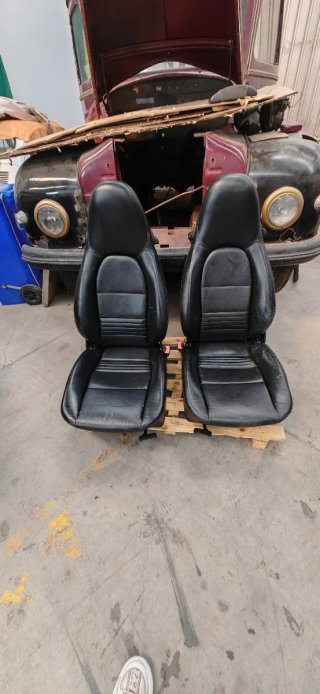 Asientos Porsche Boxster 986 Cuero Negro