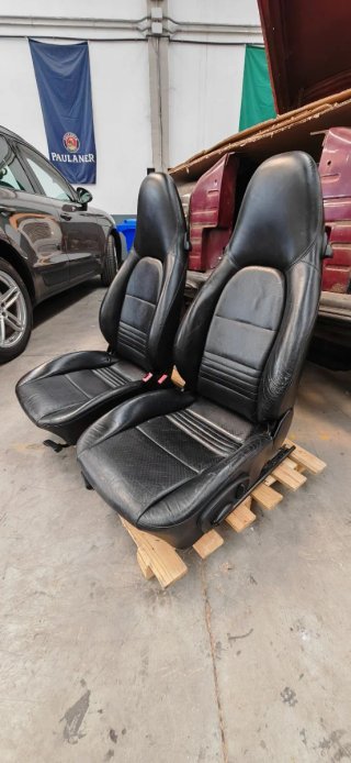 Asientos Porsche Boxster 986 Cuero Negro