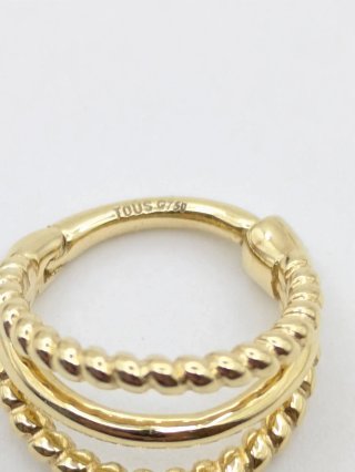 Pendientes Tous Oro 18k Triple Aro
