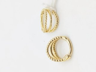 Pendientes Tous Oro 18k Triple Aro