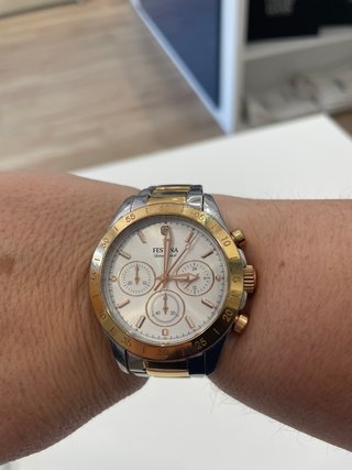 Reloj Festina Diamond F20398 Dorado/Blanco
