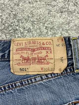 Shorts Levi's 501 vaqueros mujer vintage XL