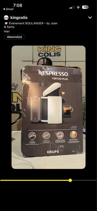 Cafetera Nespresso Vertuo Plus Krups