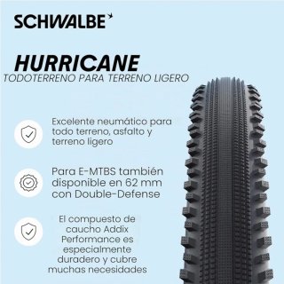 Neumáticos Schwalbe Hurricane 29-57-622