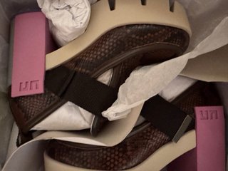 UNITED NUDE Zapatos Altos Marrones y Rosas