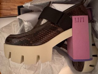 UNITED NUDE Zapatos Altos Marrones y Rosas