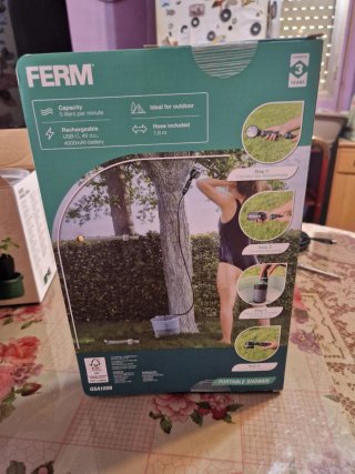 Ducha portátil FERM nueva