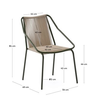 Silla Exterior Kave Home Zivia