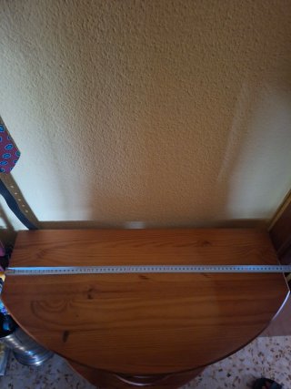 Mueble auxiliar madera con ruedas