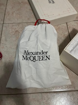 Alexander McQueen Scarpe Donna Blu/Bianco