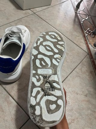 Alexander McQueen Scarpe Donna Blu/Bianco