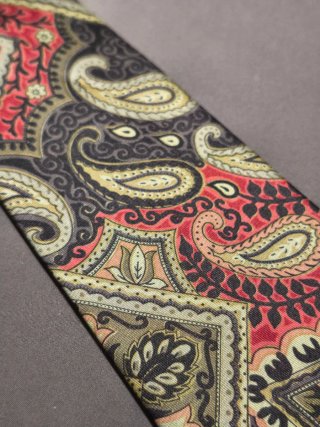 Cravatta vintage Paisley disegno cashmere Italy