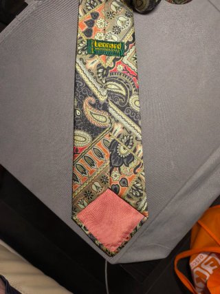 Cravatta vintage Paisley disegno cashmere Italy