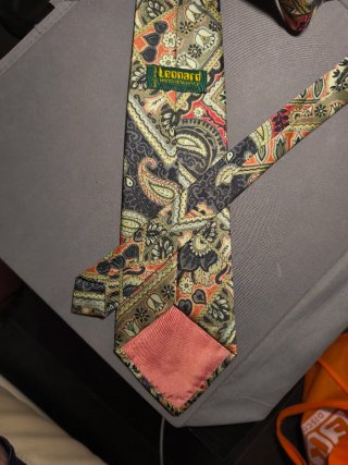 Cravatta vintage Paisley disegno cashmere Italy