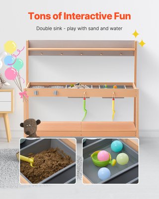 Cucina di Fango per Bambini in Legno con Accessori