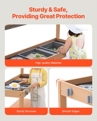 Cucina di Fango per Bambini in Legno con Accessori
