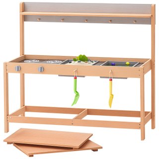 Cucina di Fango per Bambini in Legno con Accessori