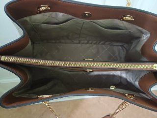 Bolso Michael Kors Blanco y Marrón