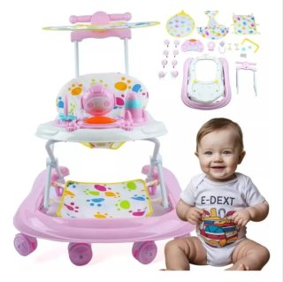 Andador de bebé rosa 6-12 meses
