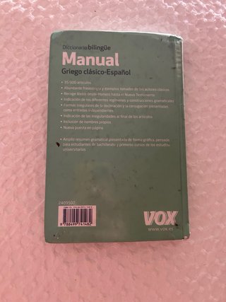Manual griego clásico-español diccionario bilin...