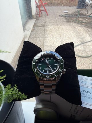 Seiko SPB381J1 Diver GMT Verde/Plata