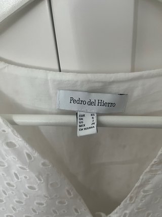Vestido Pedro del Hierro blanco