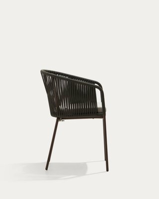 Silla Yanet Kave Home exterior cuerda verde.