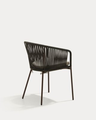 Silla Yanet Kave Home exterior cuerda verde.