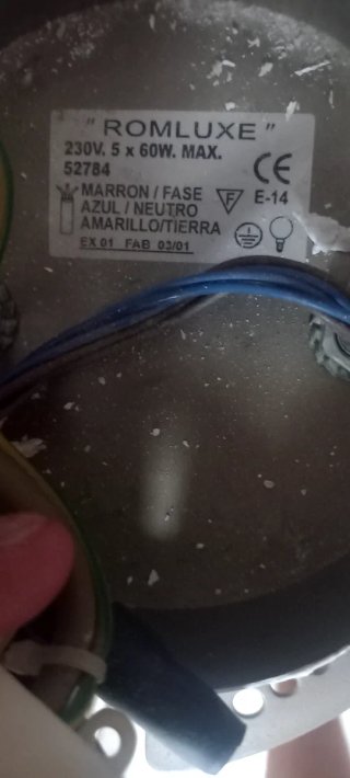 2 Lámparas de techo  Marca Romluxe