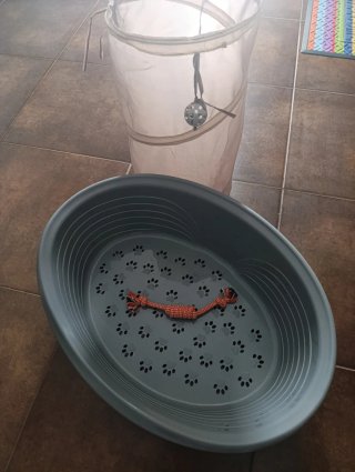 Cama para mascotas y túnel