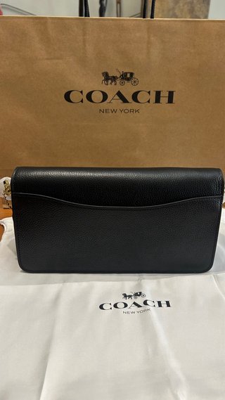 Bolso Coach Tabby 26 Lona Firma Negro/Caqui