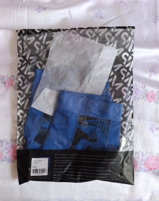 Pantaloncini da allenamento blu camouflage-S