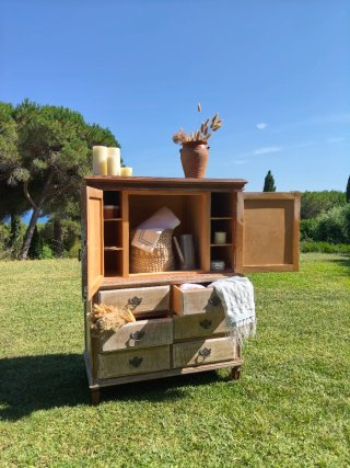 Mueble vintage madera 100x50x130 cm