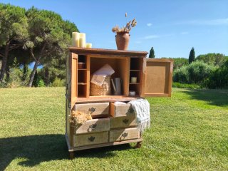 Mueble vintage madera 100x50x130 cm