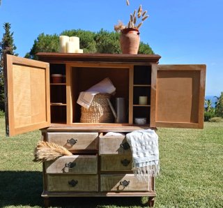 Mueble vintage madera 100x50x130 cm