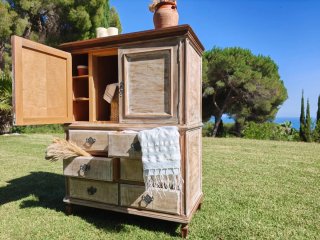 Mueble vintage madera 100x50x130 cm