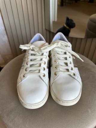 Scarpe Geox pelle bianche e oro tg. 37