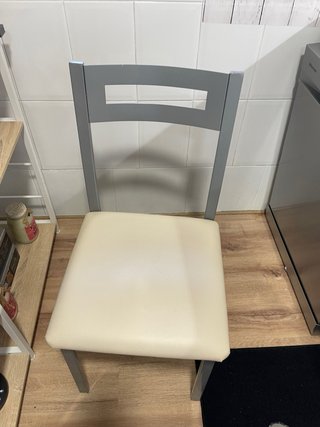 Mesa y 2 Sillas Cocina Cristal