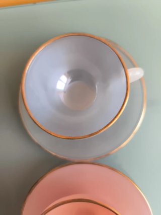 Set di 6 tazze e piatti Arcopal Vintage