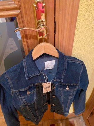 Chaqueta vaquera Mango azul