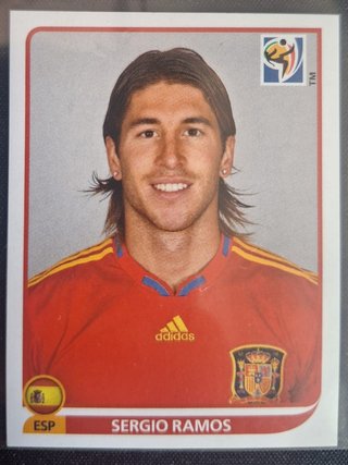 Cromo Panini Sergio Ramos Sudáfrica 2010