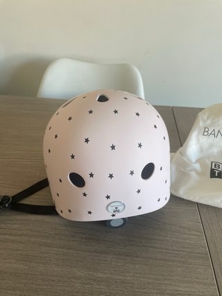 Casco Banwood rosa estrellas Tutete XS 48-52 cm